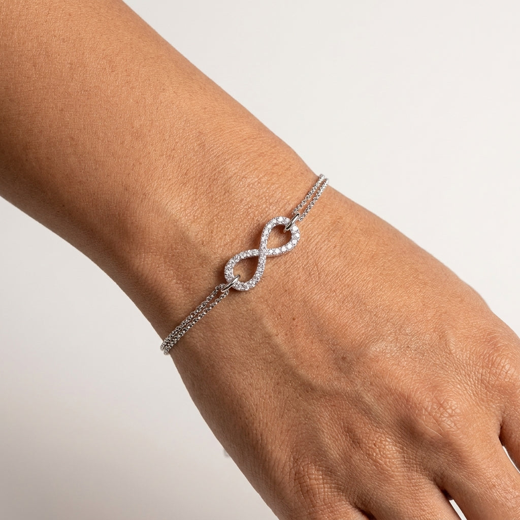 Montore 1.7MM Moissanite Bow-Knot Bracelet