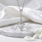Montore Elegant 1 Carat Moissanite Spire Pendant Necklace