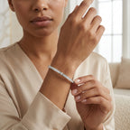 Montore 2.017 CTTW Moissanite Eternity Bangle Bracelet