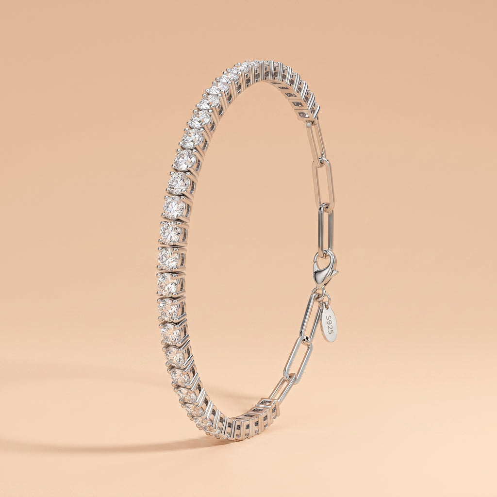 Montore 3MM Multi-Stone Moissanite Tennis Bracelet