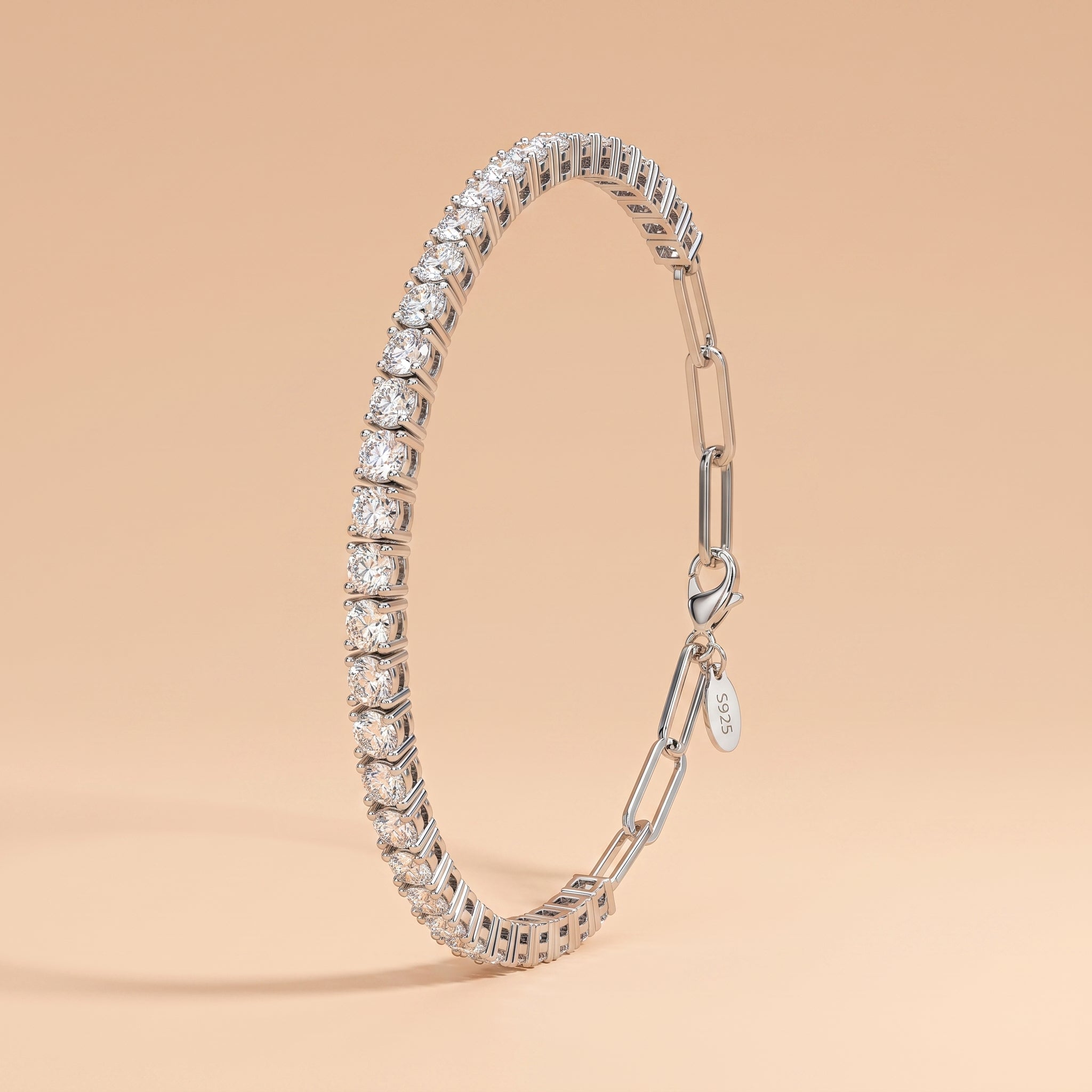 Montore 3MM Multi-Stone Moissanite Tennis Bracelet