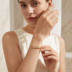 Montore 3MM Tennis Moissanite Bangle Bracelet