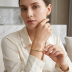 Montore 3MM Tennis Moissanite Bangle Bracelet
