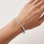 Montore 4MM Moissanite Eternity Bangle Bracelet