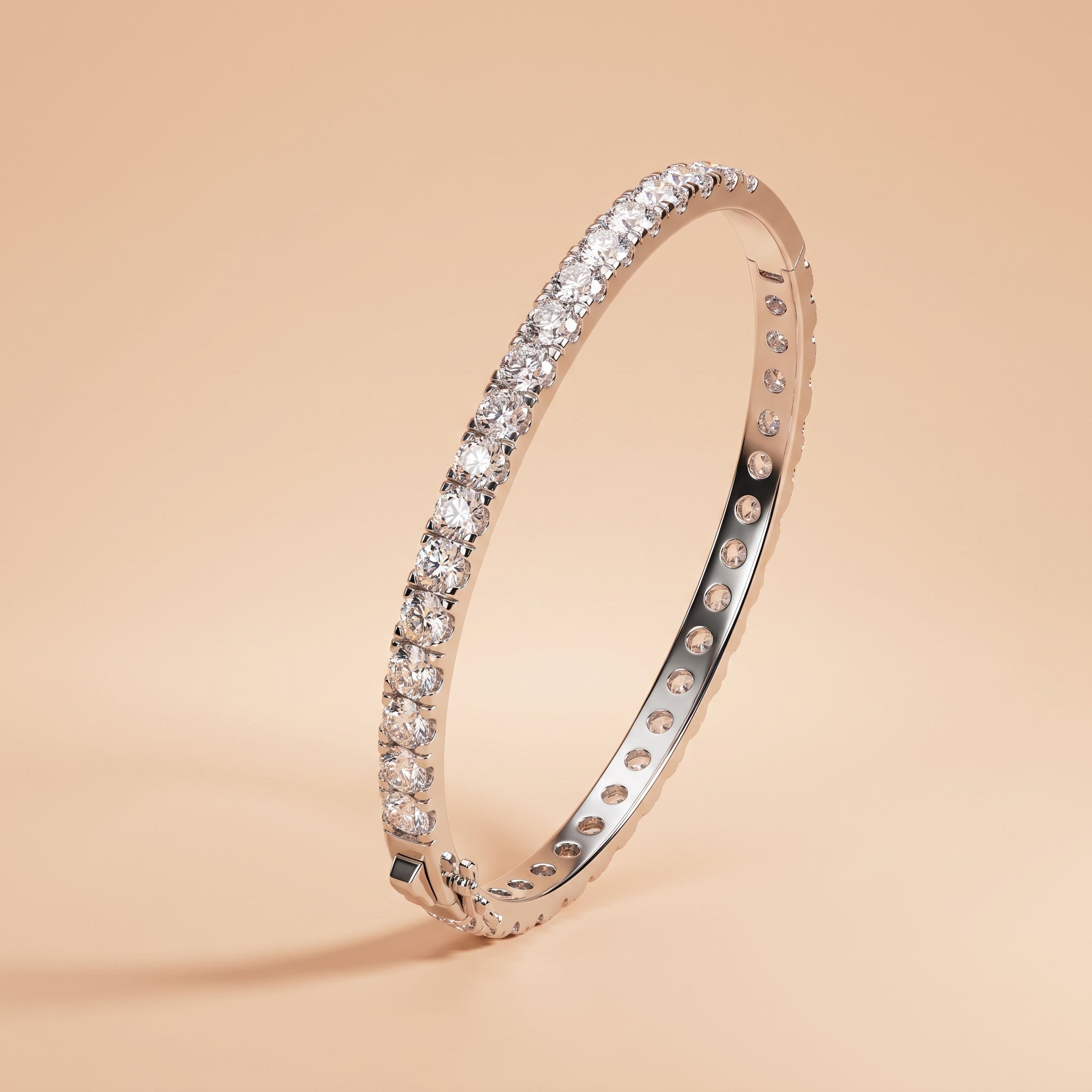 Montore 4MM Moissanite Eternity Bangle Bracelet