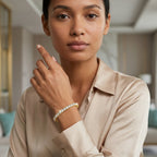 Montore 4MM Moissanite Tennis Bangle Bracelet |