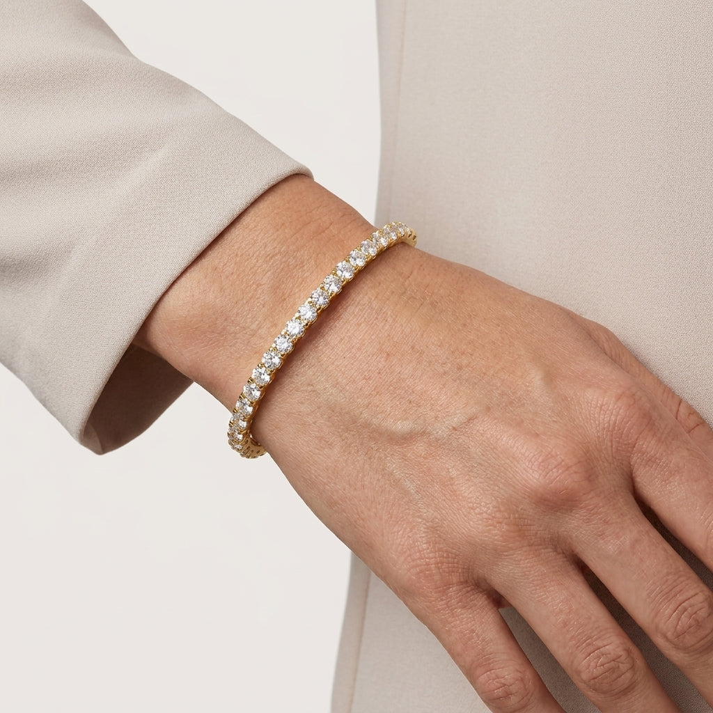 Montore 4MM Moissanite Tennis Bangle Bracelet |