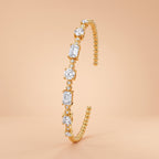 Montore 5.0MM VVS1 D Color Brilliant Cut Moissanite Bracelet