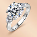Luxury 3 Stone Moissanite Engagement Ring (4.6CTTW)