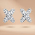 Moissanite Cross Stud Earrings (0.28cttw)for Women