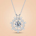 Moissanite Rudder Pendant Necklace for Women