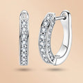 Round Cut Moissanite Hoop Earrings (0.56cttw) for women