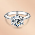 Simple Round Cut Moissanite Engagement Ring (0.5–5CT)