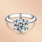 Simple Round Cut Moissanite Engagement Ring (0.5–5CT)