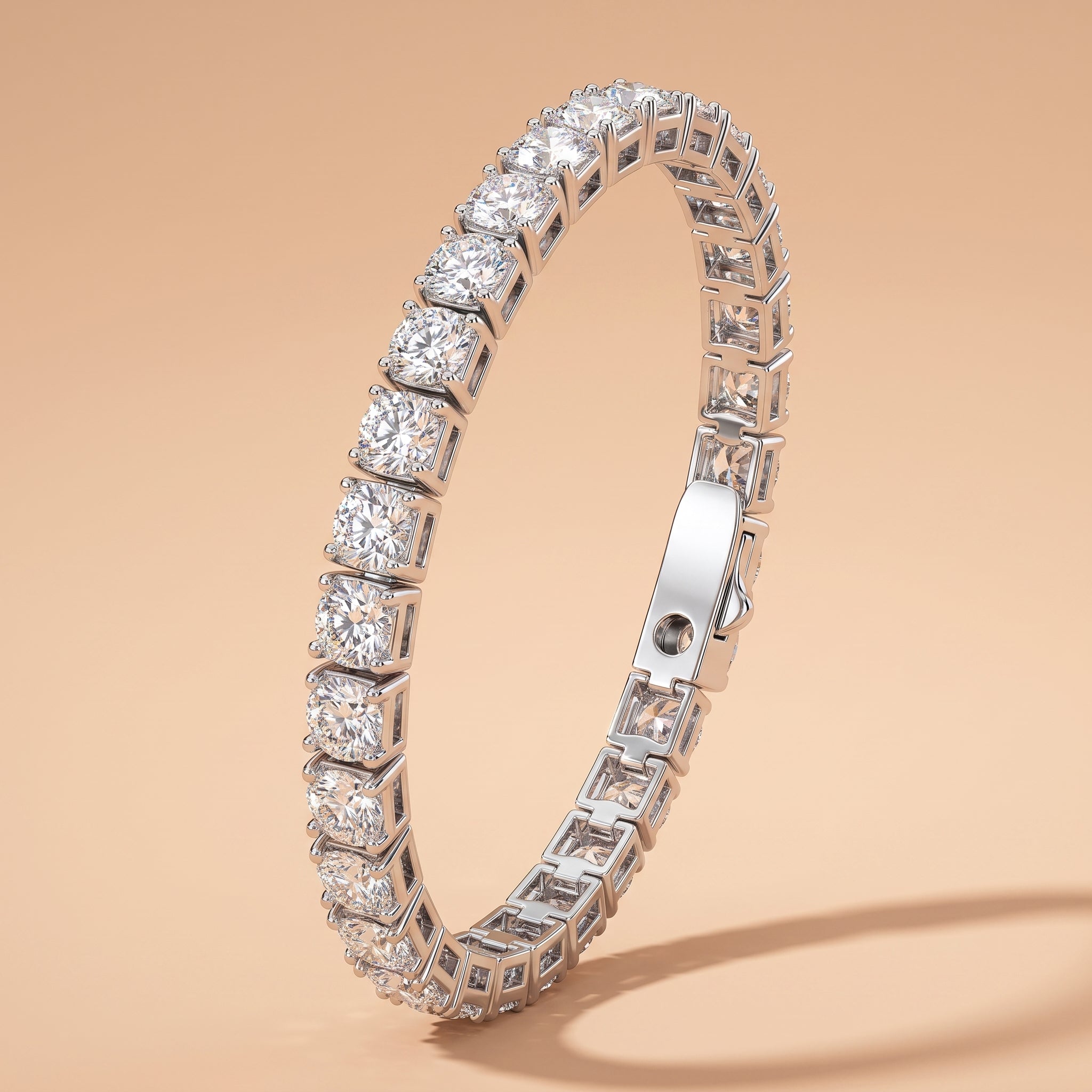 Montore VVS1 30 Stone 0.5 CT Tennis Moissanite Bracelet