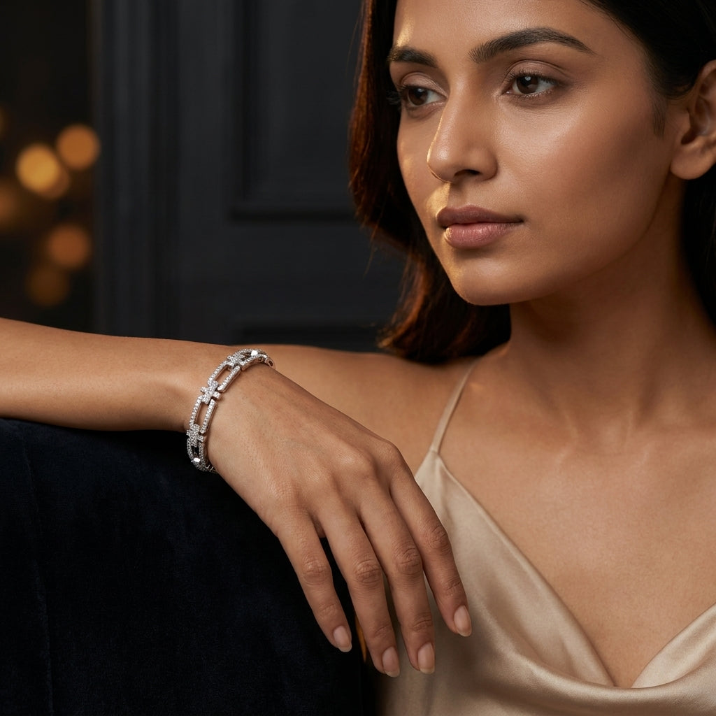 Montore VVS1 Brilliant Cut Moissanite Bracelet