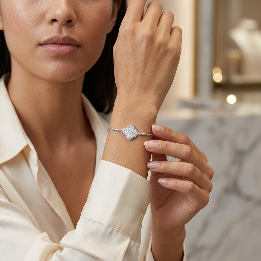 Montore VVS1 D Color 1.2–1.5MM Bezel Moissanite Bracelet