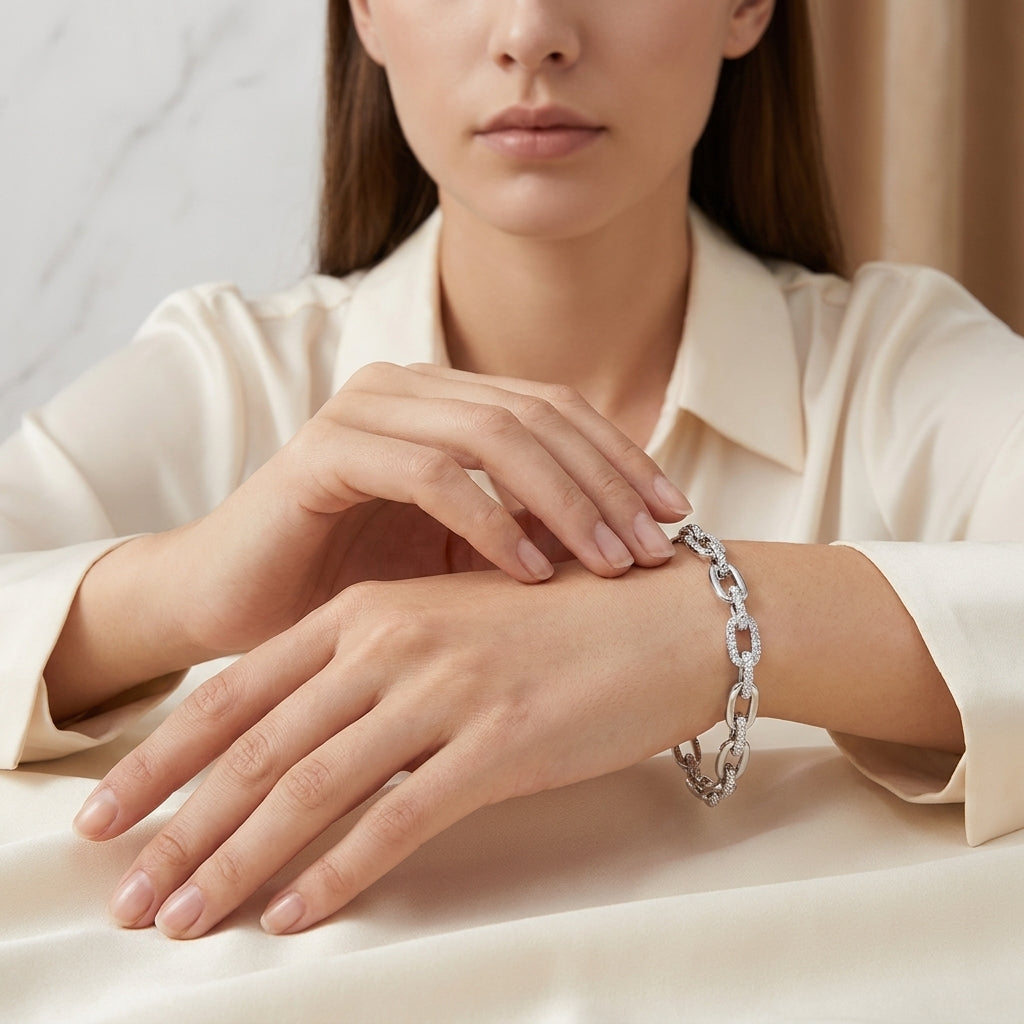 Montore VVS1 D Color 1.8MM Brilliant Cut Luxe Moissanite Bracelet