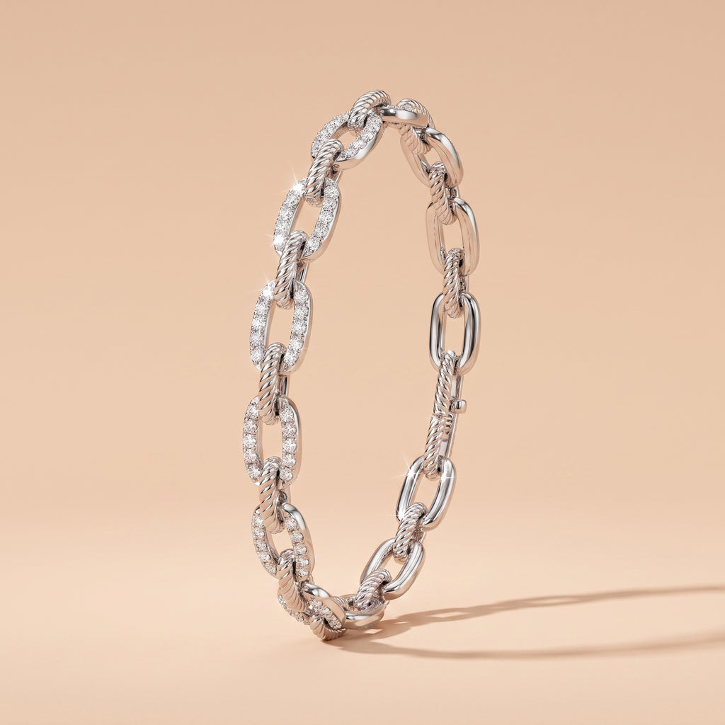 Montore VVS1 D Color 1.8MM Brilliant Cut Luxe Moissanite Bracelet