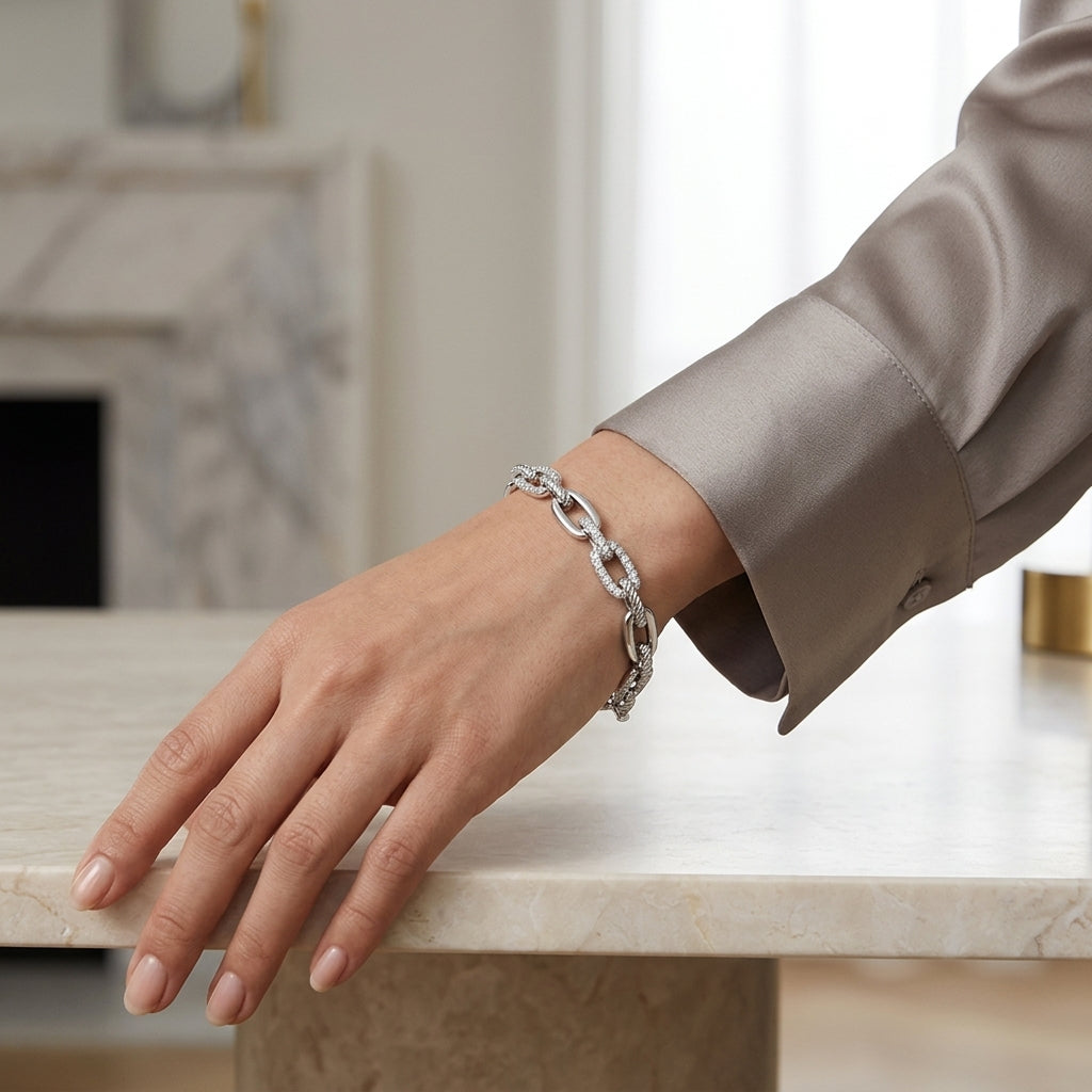 Montore VVS1 D Color 1.8MM Brilliant Cut Luxe Moissanite Bracelet