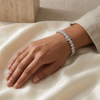 Montore VVS1 D Color 3.0MM Brilliant Cut Moissanite Bracelet