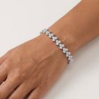 Montore VVS1 D Color 3.0MM Brilliant Cut Moissanite Bracelet