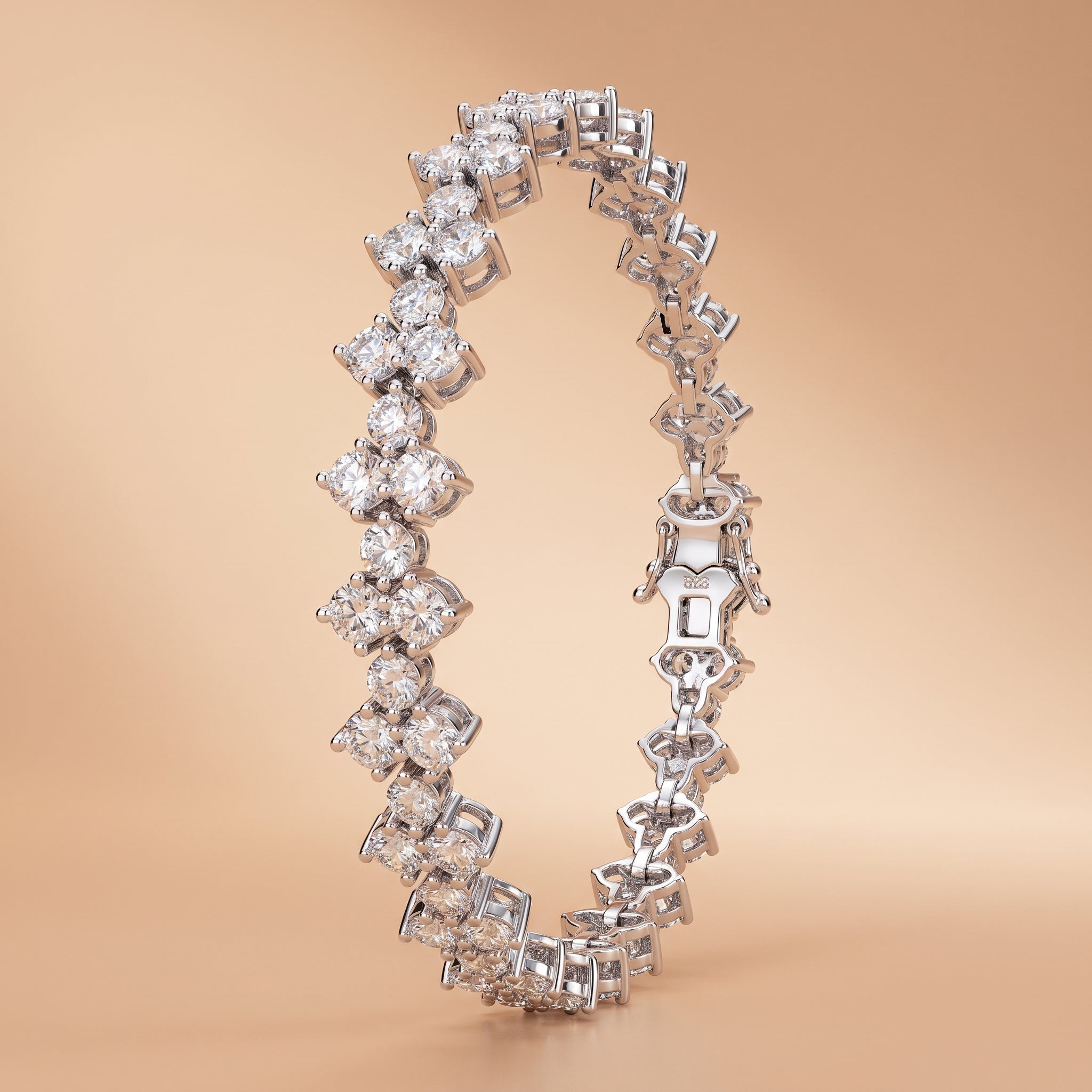 Montore VVS1 D Color 3.0MM Brilliant Cut Moissanite Bracelet