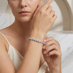 Montore VVS1 D Color 3.0MM Brilliant Cut Moissanite Bracelet