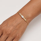 Montore VVS1 D Color 6×4MM Oval Cut Moissanite Bracelet