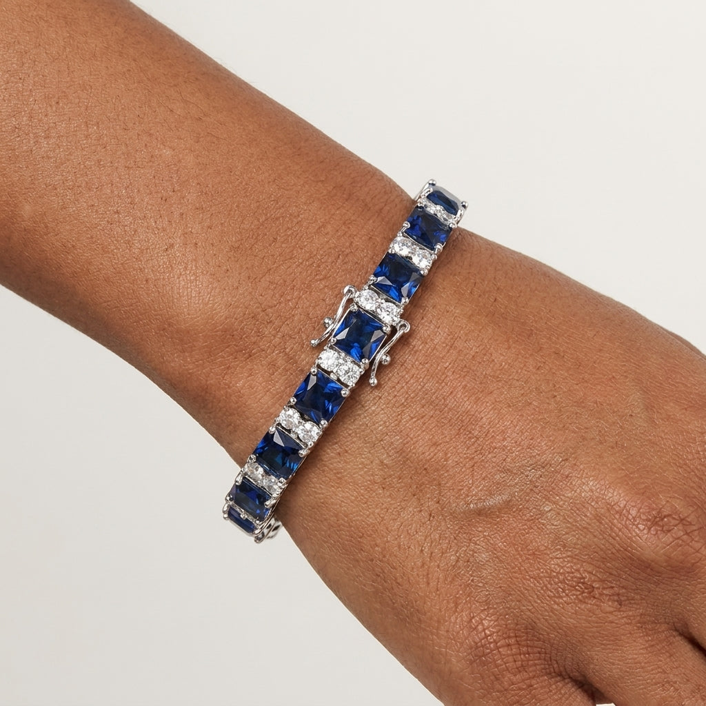 Montore VVS1 D Color 6×6MM Tennis Bracelet