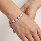 Montore VVS1 D Color Oval Cut 6×4MM Moissanite Bracelet