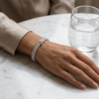 Montore VVS1 D Color Round Cut 2.5MM Multi-Stone Moissanite Bracelet