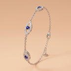 Montore VVS1 Moissanite Evil Eye Bracelet