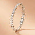 Montore VVS1 D Colour Gold Plated  3.5MM  Tennis Moissanite Bracelet
