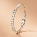 Montore VVS1 D Colour Gold Plated  3.5MM  Tennis Moissanite Bracelet