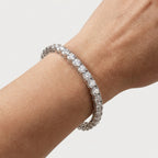 Montore VVS1 D Colour Gold Plated  3.5MM  Tennis Moissanite Bracelet